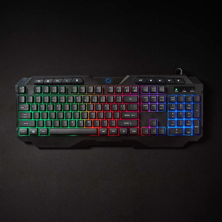 Produktbild Nedis Wired Gaming Keyboard | USB Type-A | Folientasten | LED | QWERTY | US-Layout | Netzkabellänge: (Englisch International, Kabelgebunden)