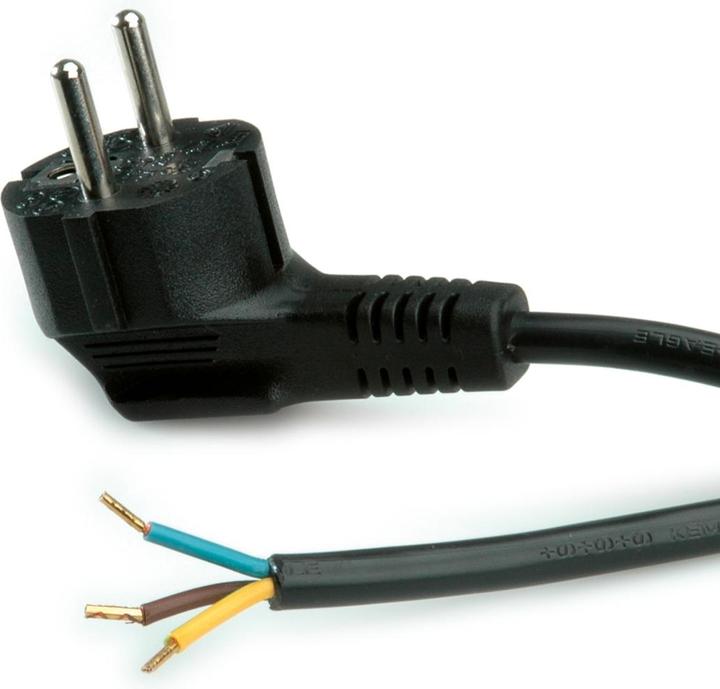 Produktbild Roline Stromkabel CEE 7/7 (SCHUKO) (M) bis ohne Stecker (3 m)