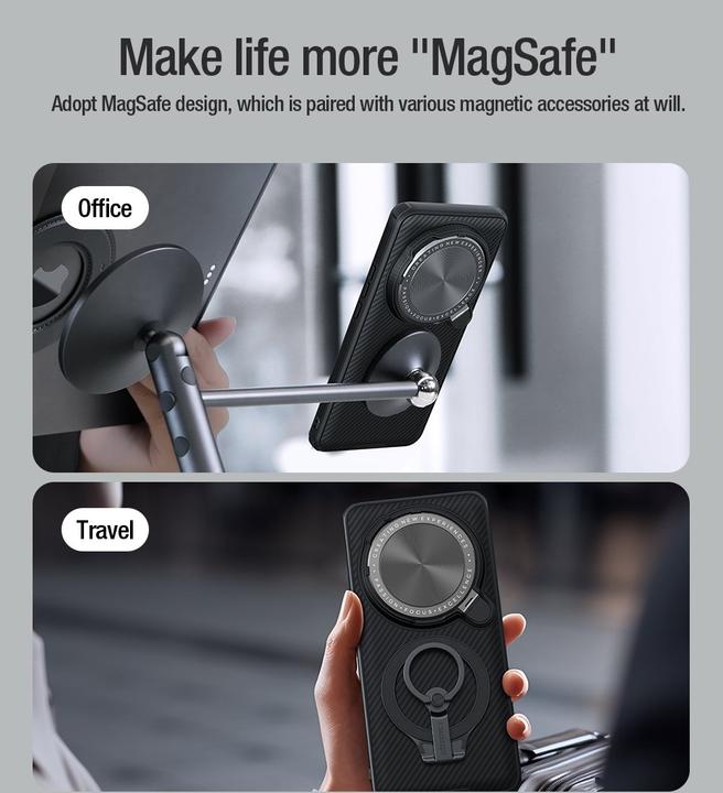 Actual product image Xiaomi Back panel cover - Nillkin CamShield Prop Magnetic Case for 15 Ultra Black (Xiaomi 15 Ultra)