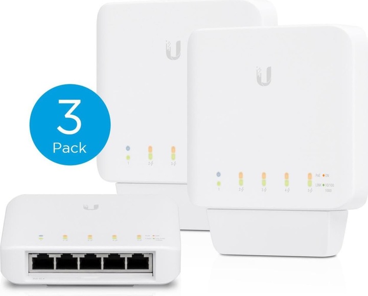 Produktbild Ubiquiti USW-FLEX-3 3-Set (5 Ports)