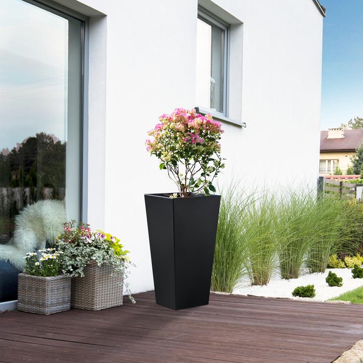 Actual product image Casa.Pro () Pflanzkübel Vaargel 76x39x39 cm Stahl Schwarz