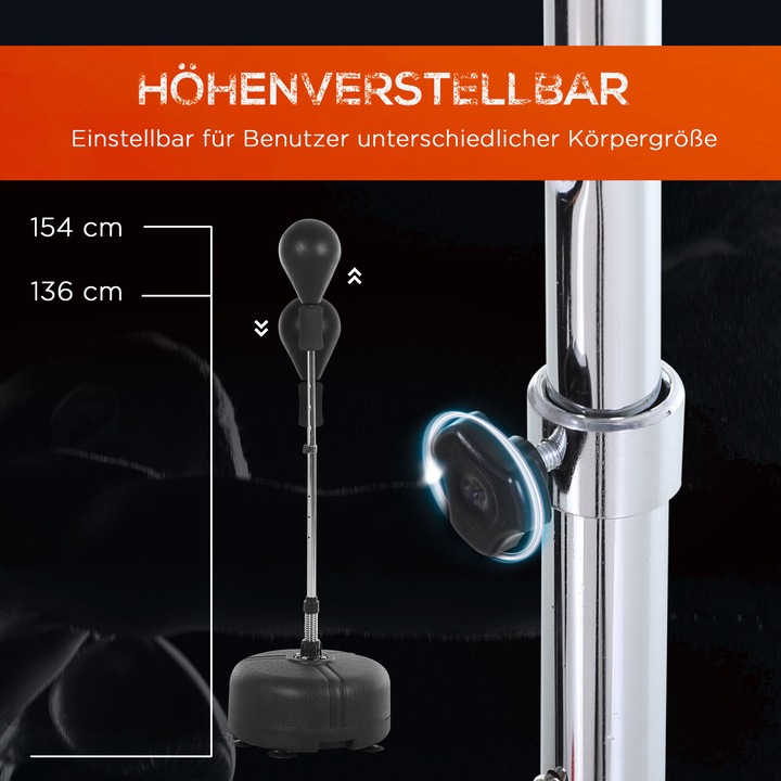 Produktbild Homcom Punchingball-Set mit Boxhandschuhe (48 cm, 4 kg)