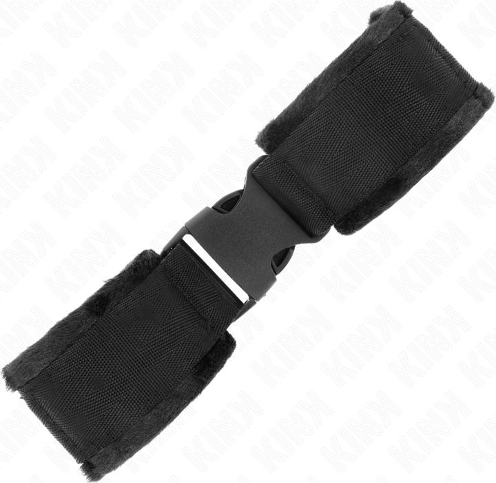 Produktbild Kink Nylon Bind-Handfesseln Mit Klettverschluss Rot-Schwarz Modell 1 Verstellbar 25-35 cm X 6 cm