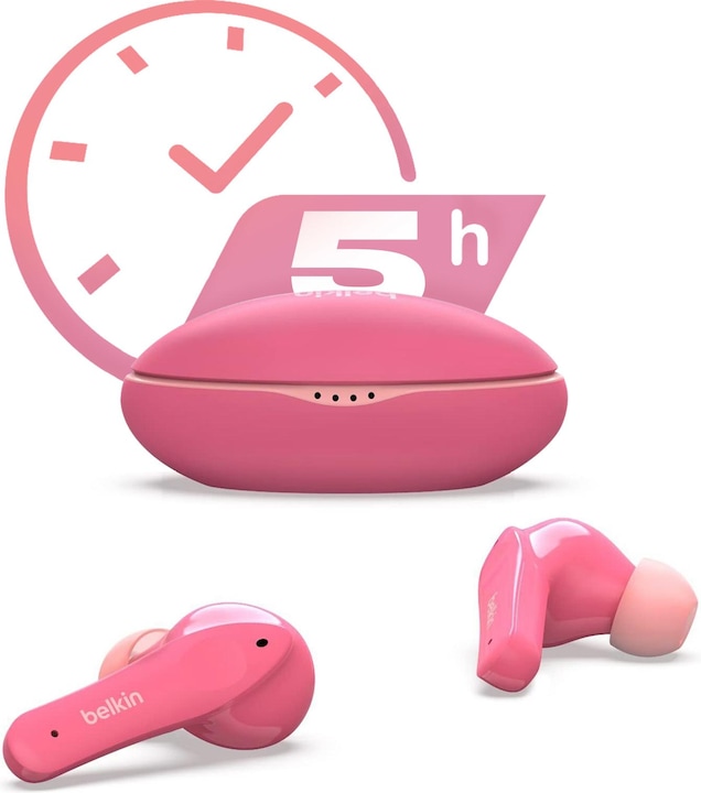 Produktbild Belkin SoundForm Nano Bluetooth In-Ear Kinder Kopfhörer, kabellos, 85 dB Begrenzung, True Wireless