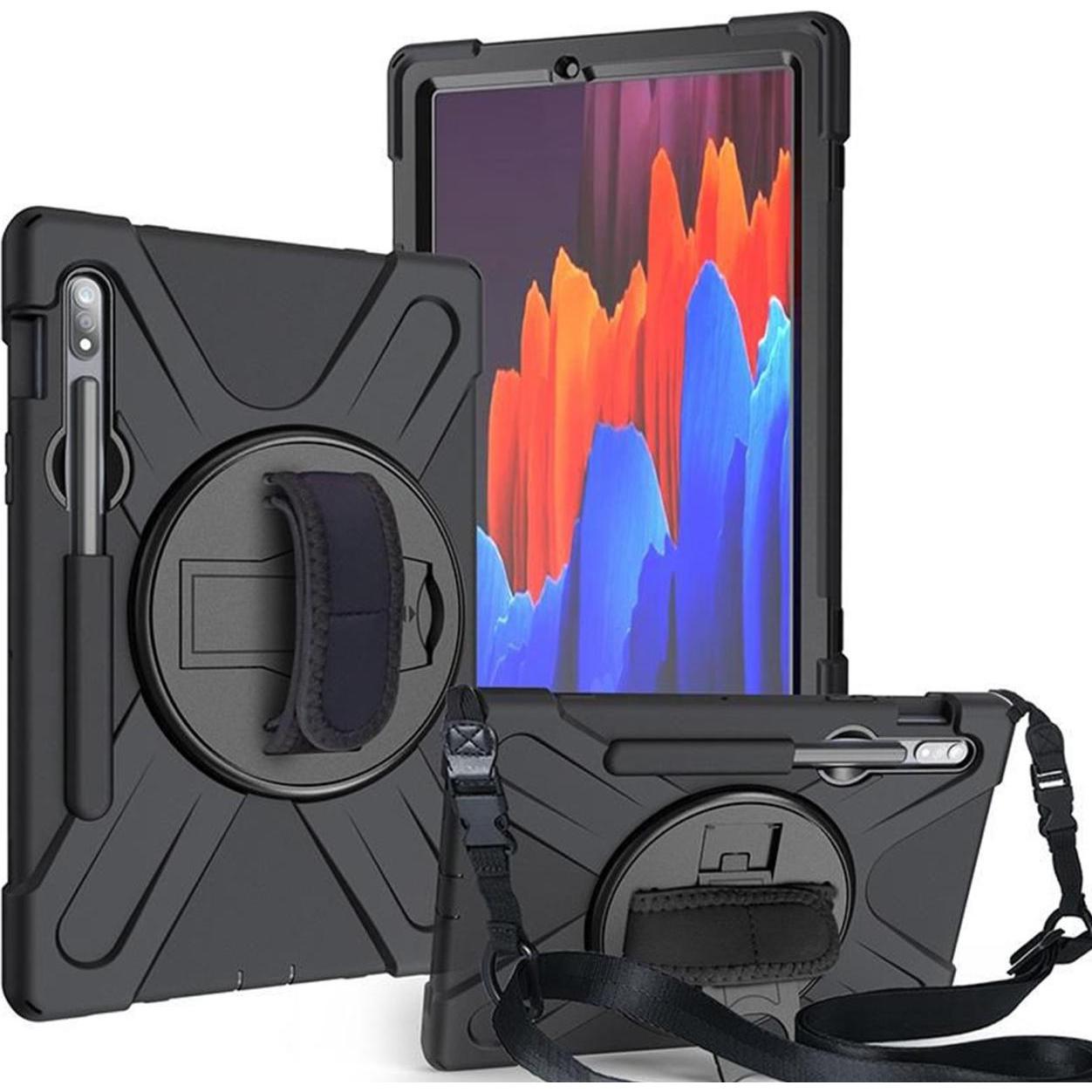 eSTUFF Austin (Galaxy Tab S8, Galaxy Tab S7 11.0 (2020)), Tablet Hülle, Schwarz