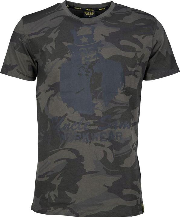 Uncle Sam T-Shirt Rundhals, Farbe camouflage, Gr.M