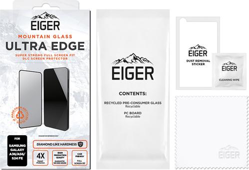 Produktbild Eiger verstärktes Display-Glas Full Screen Fit Mountain Glass Ultra Clear Edge (1 Stk., Samsung Galaxy A56)