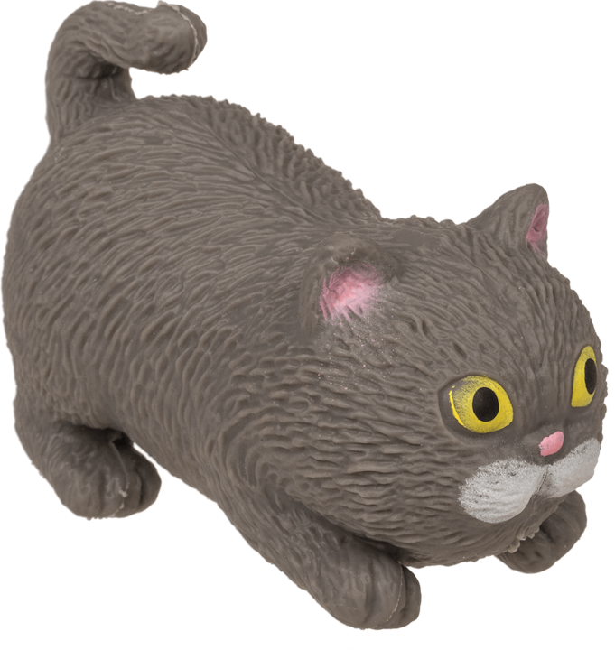 Produktbild Out of the blue Anti Stress Stretch Tier Katze grau (9 cm)