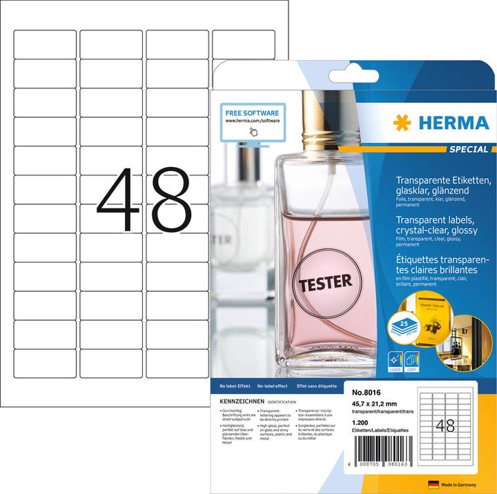 Immagine prodotto Herma Etichette trasparenti A4
