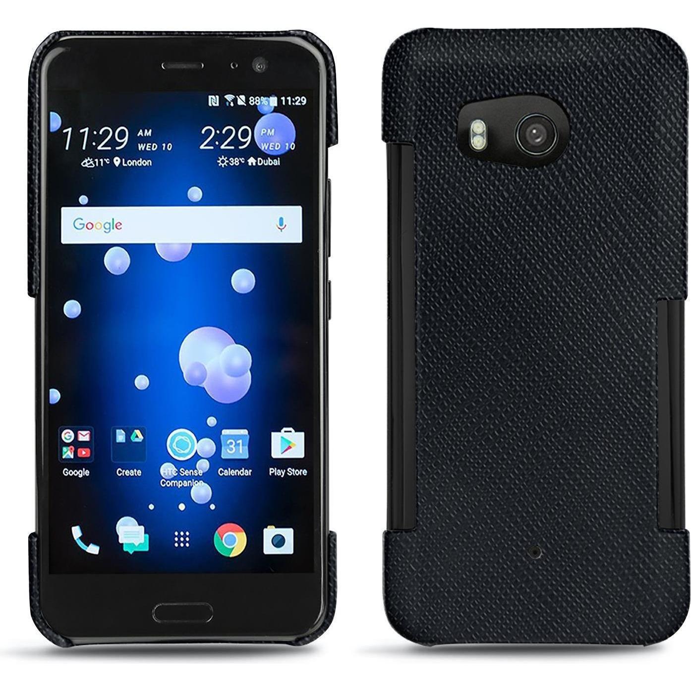 Noreve Lederschutzhülle (HTC U11), Smartphone Hülle, Schwarz