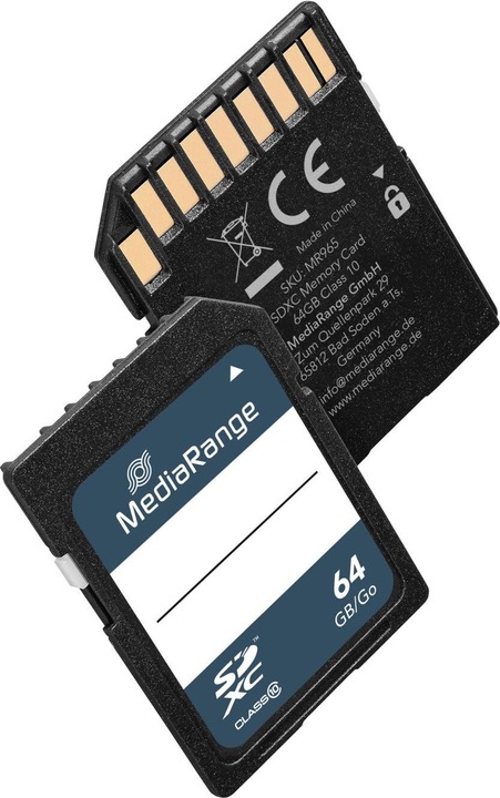 Actual product image MediaRange MR965 (64 GB, SDXC, U1)