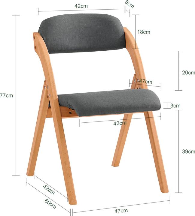 Produktbild SoBuy Klappstuhl