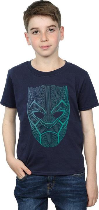 Produktbild Jungen Schwarzer Panther Tribal Maske TShirt (140, 146)