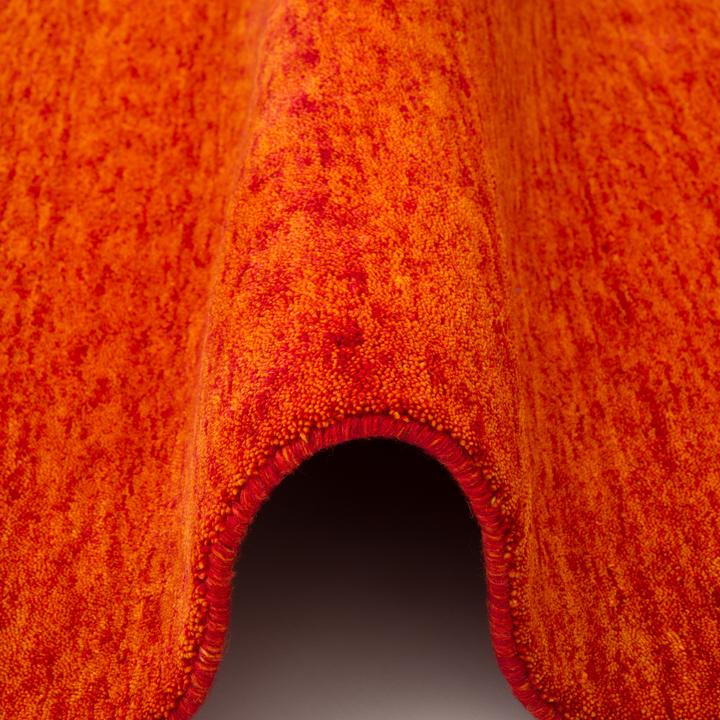 Actual product image Pergamon Wolle Natur Teppich Gabbeh Einfarbig (140x200 cm)