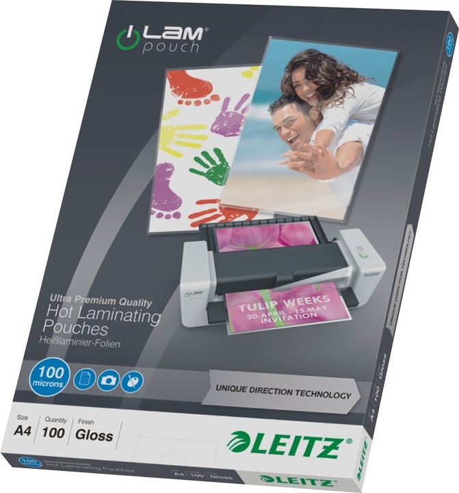 Productafbeelding Leitz Lamineerfilm (A4, 100 Stuk, 100 µm)
