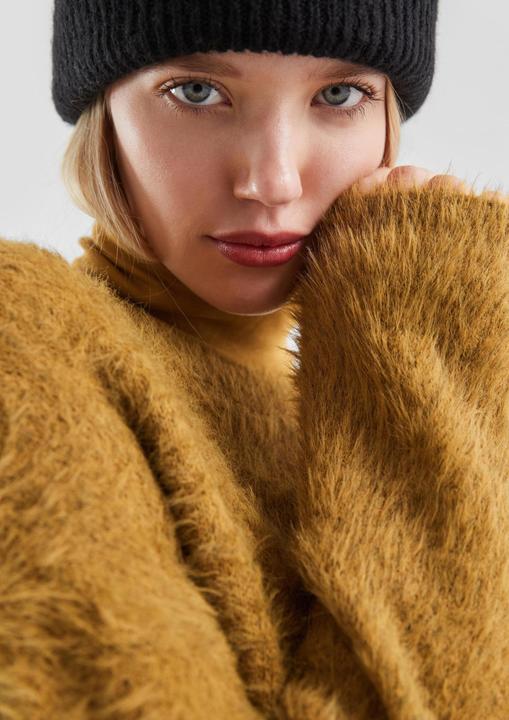 Produktbild s.Oliver Strickpullover Flauschiger Strickpulli (XL)