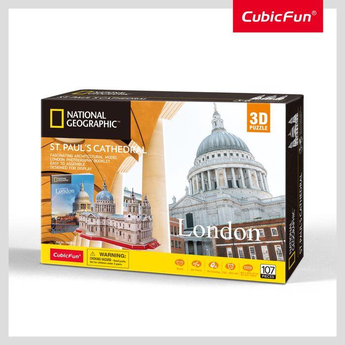 Image du produit Cubicfun Puzzle 3d de la cathédrale Saint-Paul (107 pièces)