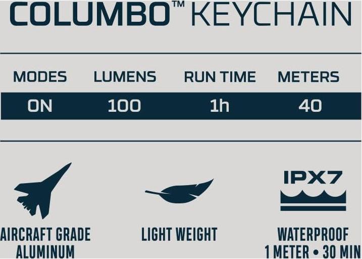 Produktbild Nebo COLUMBO KEYCHAIN 100 LED-Taschenlampe (100 lm)