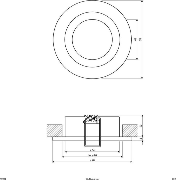 Produktbild EVN NV-Einbauleuchte