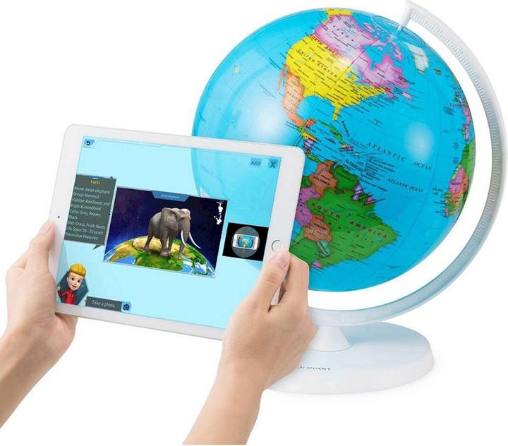 Actual product image Oregon Scientific SmartGlobe Air - inflatable globe with augmented reality