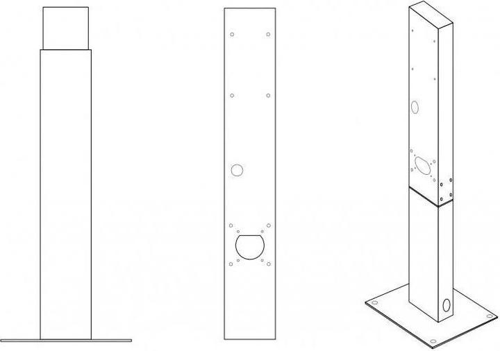 Produktbild GreenCell Standmontagepfosten für Wallbox
