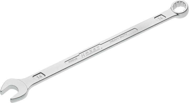 Produktbild HAZET Ring-Maulschlüssel ∙ extra lang ∙ schlanke Bauform 600LG-14 ∙ Aussen Doppel-Sechskant-Traction… (14 mm)