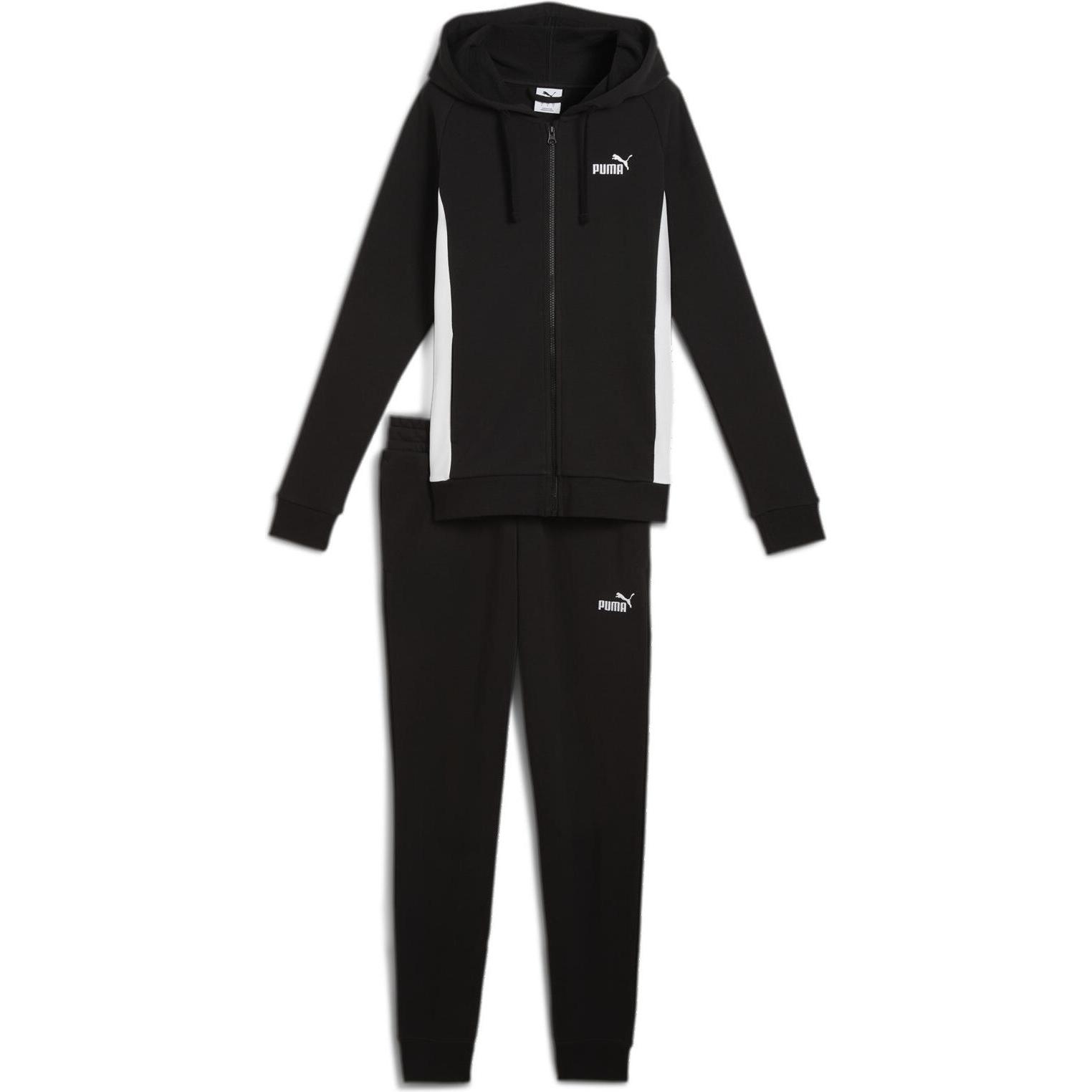 Puma, Damen, Laufjacke, Hooded Sweat Suit TR cl (L), Schwarz, L