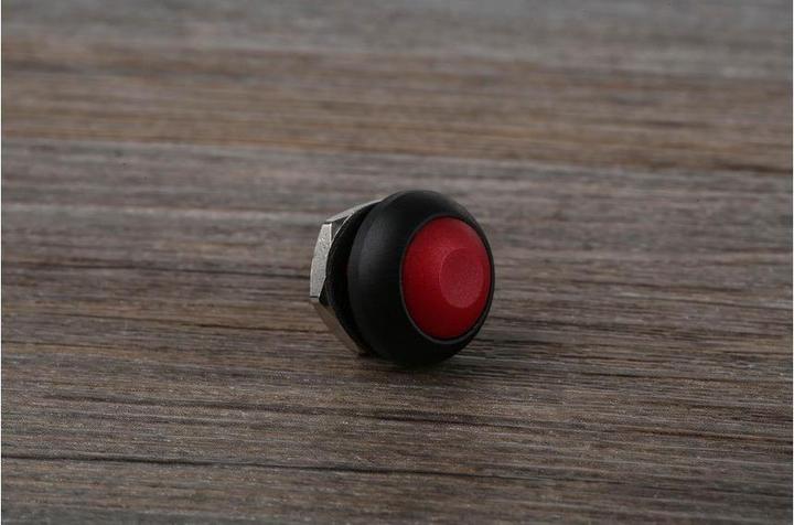 Image du produit RS PRO PB Switch,SPDT,red btn,threaded body.