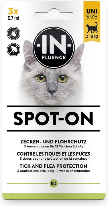 Actual product image In-Fluence Spot-on cat 3x0.7ml (Cat, 2.10 ml)
