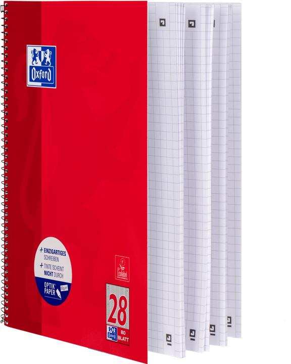 Immagine prodotto Oxford Taccuino del college (A4+, Quadretti, Nessuna rilegatura)