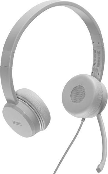 Produktbild Lenovo 110 Analoge Stereo-Kopfhörer (Geräuschisolierung, drehbares Mikrofon, Leder und Schaumstoff-O (Kabelgebunden, USB-A)