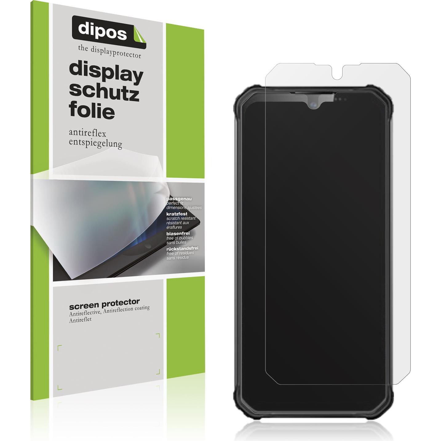 Dipos Displayschutzfolie Antireflex (5 Stück, Oukitel WP22), Smartphone Schutzfolie, Transparent