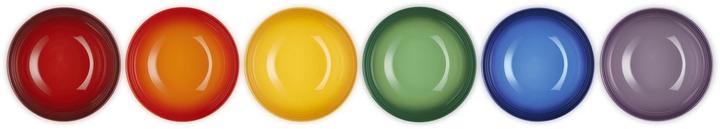 Le Creuset Set 6 cereal bowls rainbow