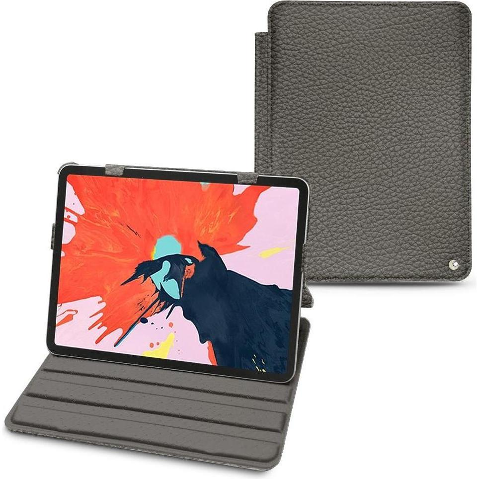 Noreve Lederschutzhülle horizontal (iPad Pro 12.9 2018 (3. Gen)), Tablet Hülle, Grau