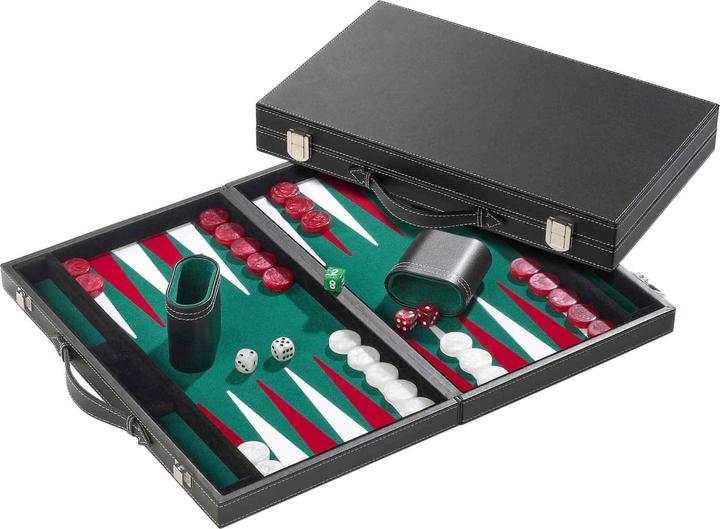 Actual product image Philos Backgammon green - medium - imitation leather (German, French, Italian, English)