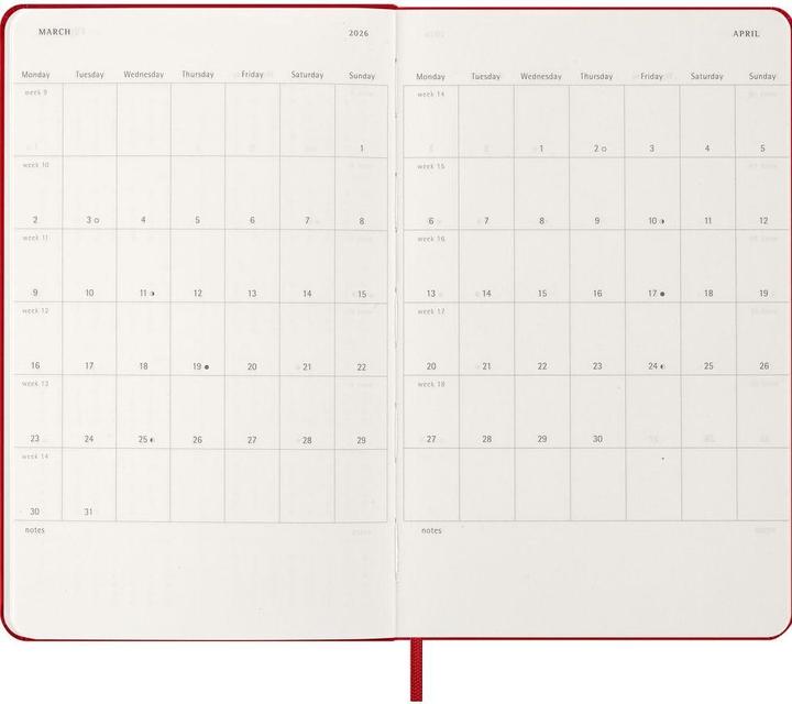 Image du produit Moleskine Agenda commercial Weekly (13 x 21 cm, Anglais)