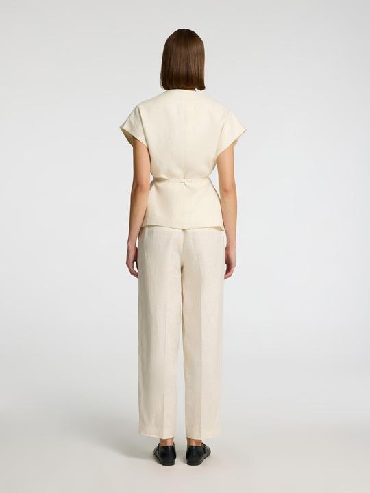 Actual product image Selected Femme 100% Leinen Barrel Fit Hosen (40)