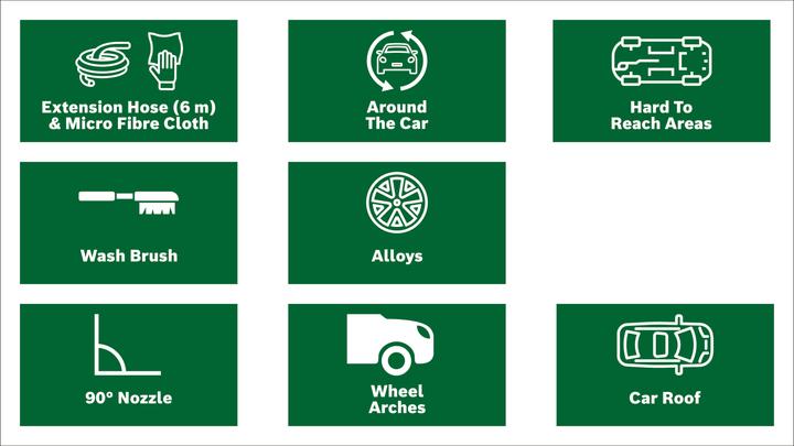 Image du produit Bosch Home & Garden Kit de nettoyage pour le lavage de voiture. Accessoires du système