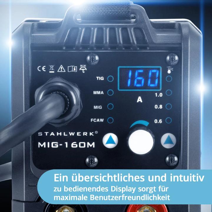 Actual product image Stahlwerk Welding machine MIG MAG 160 M IGBT 5 in 1 combi device with 160 amps