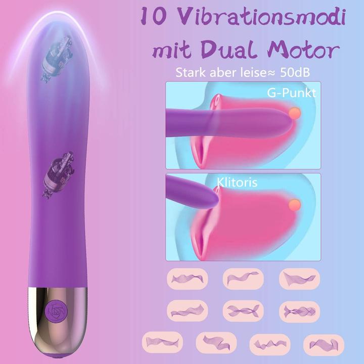 Produktbild Enlove Silikon Vibrator mit Stossfunktion und 10 Modi