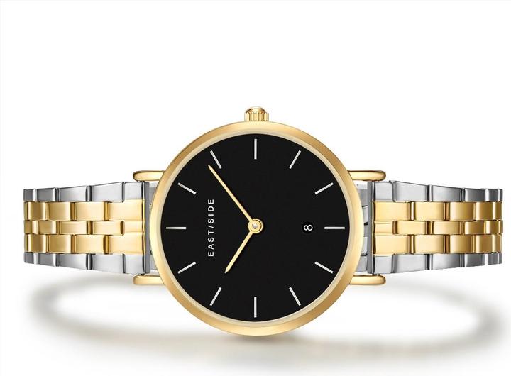 Image du produit Eastside Montre à quartz Bloomfield en acier inoxydable argenté/or jaune - 24173 (Montre analogique, 32.10 mm)