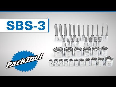 Produktbild Park Tool Socket and Bit Set SBS-3 (5, 6, 8, 10, 11, 12, 15, 17, 19 mm, 3/8")