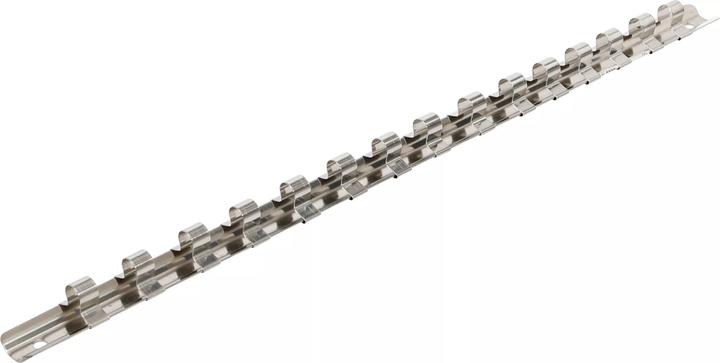 Actual product image BGS Socket Rail with 15 Clips 10 mm (3/8")