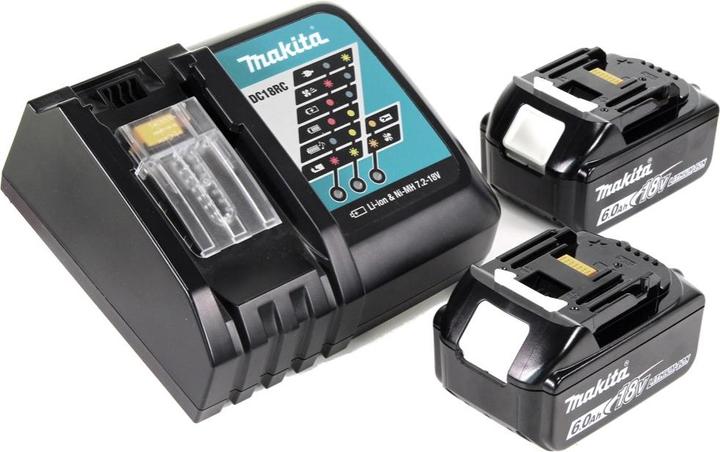 Produktbild Makita DSS 501 RG1J 18V 136 mm Li-ion Akku Handkreissäge im Makpac + 2x 6,0 Ah Akku + Ladegerät