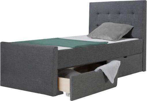 Produktbild Homestyle4u Polsterbett mit Lattenrost und Schubladen (90 x 200 cm)