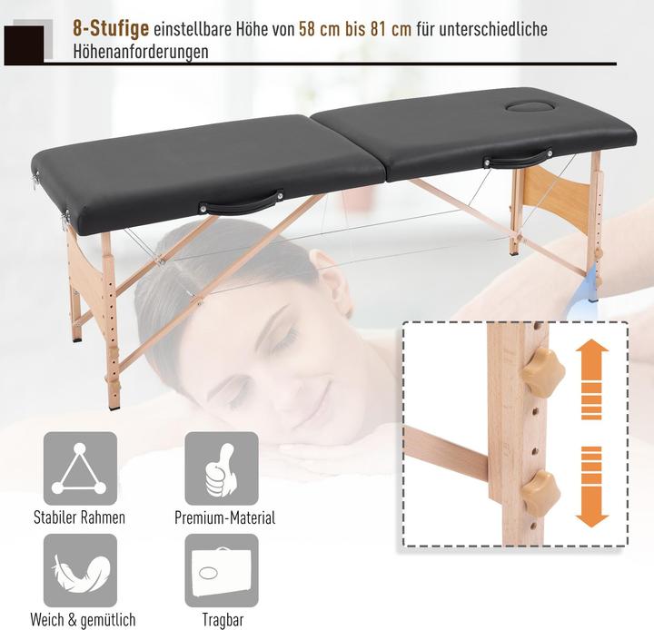 Image du produit Homcom Table de massage mobile