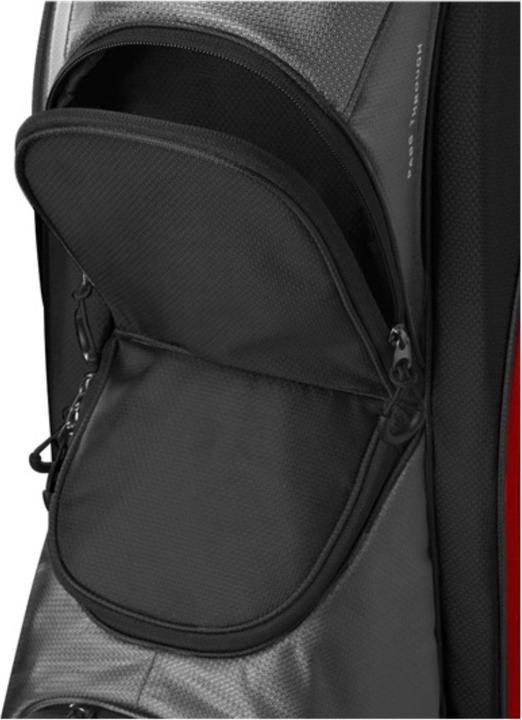 Actual product image Wilson - Feather Cartbag – Black/Red/Grey