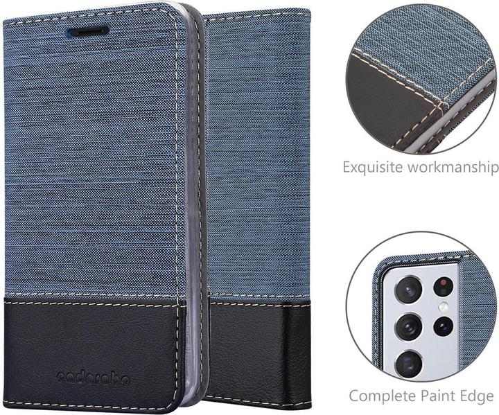 Actual product image Cadorabo Book Jeans Optics Cover (Samsung Galaxy S21 Ultra)