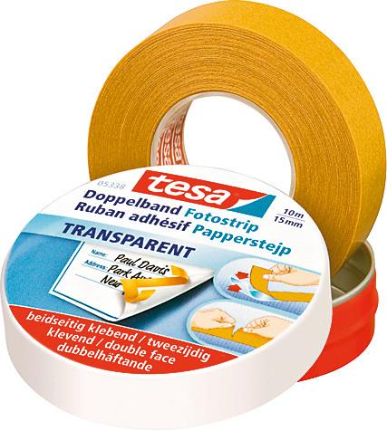 Produktbild tesa Doppelseitiges Klebeband, für Fotos und Papier (15 mm)