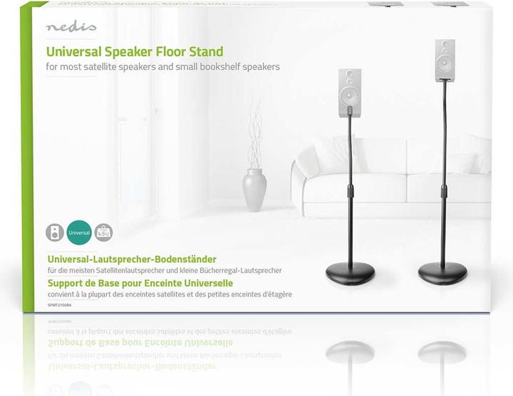 Actual product image Nedis SPMT2750BK (1 pair, Stand, Height-adjustable)